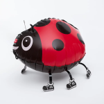 Шар 3D (18''/46 см) Ходячая Фигура, Божья коровка, Красный, 1 шт. в уп., R2261P