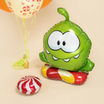 Шар (9''/23 см) Мини-круг, Леденец, Красный, 1 шт., 402576R