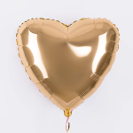 Шар (18''/46 см) Сердце, Античное золото, 1 шт., 201500BG