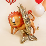 Шар 3D (44''/112 см) Фигура на подставке, Цирк, Смелый лев, 1 шт. в уп., 27154