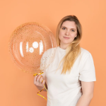 Конфетти фольга Цилиндр, Золото, Металлик, 0,2 см, 20 г., 6233297