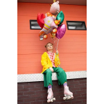 Шар (25''/64 см) Фигура, Роликовый конек (надув воздухом), Розовый, 1 шт., 23113