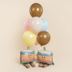 Шар 3D (24''/61 см) Милый тортик, Сатин, 1 шт., 26787