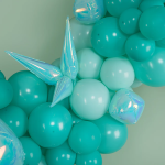 Шар 3D (26''/66 см) Звезда, Составная, Голубой, Хамелеон, 1 шт. в уп., 24913