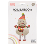 Шар 3D (33''/84 см) Ходячая Фигура, Снеговик, 1 шт. в уп., 24661