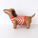 Шар (27''/69 см) Фигура 3D, Таксик в свитере, 1 шт. в уп., 23285