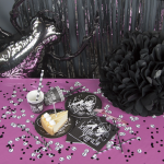 Конфетти фольга Круг, Черный, Металлик, 1 см, 50 г., 6014732