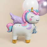 Шар (24''/61 см) Фигура 3D, Нежный единорог, 1 шт., 27113