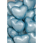 Шар (19''/48 см) Сердце, Утренний туман, Бохо, 1 шт., 228294