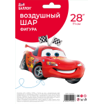 Шар (28''/71 см) Фигура, Гоночная машинка, 1 шт. в уп., 24049