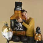 Шар 3D (50''/127 см) Фигура на подставке, Бутылка Виски, 1 шт. в уп., GK70012-P