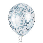 Конфетти фольга Звезда, Голубой, Хром, 1,5 см, 50 г., 6015451