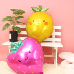 Шар (24''/61 см) Фигура, Клубника, Розовый, 1 шт., 23645