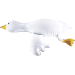 Шар 3D (42''/107 см) Фигура, Гусь Обнимусь, Сатин, 1 шт. в уп., 26688