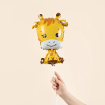 Шар (14''/36 см) Мини-фигура, Жирафик, 5 шт. в уп., 943500