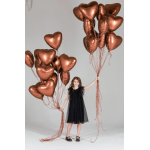 Шар (19''/48 см) Сердце, Терракота, Бохо, 1 шт., 228089