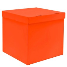 Коробка для воздушных шаров Оранжевый, 60*60*60 см, 1 шт. , КВШ30