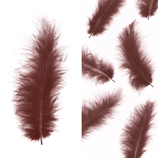 Перья, Премиум, Бургундия, 12-15 см, 30 шт., 6015525