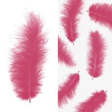Перья, Премиум, Коралловый, 12-15 см, 30 шт., 6015522