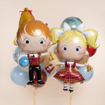 Шар (42''/107 см) Фигура, Школьник, Ученик Мальчик, 1 шт. в уп., 26470