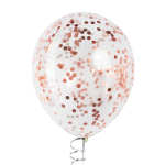 Конфетти фольга Круг, Розовое Золото, Хром, 1 см, 50 г., 6015419