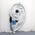 Шар (65''/165 см) Цифра, 9 Каркасная, 1 шт. в уп., 131379