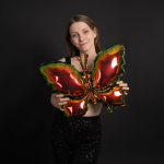 Шар (29''/74 см) Фигура, Бабочка (надув воздухом), Фантом, Градиент, 1 шт. в уп., 24980