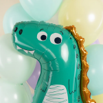 Шар (28''/71 см) Фигура, Динозаврик, Зеленый, 1 шт. в уп., 17564P