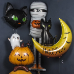 Шар 3D (65''/165 см) Ходячая Фигура, Мумия с тыквой, 1 шт. в уп., 25140-P