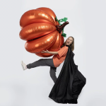 Шар (49''/124 см) Фигура 3D, Тыква, 1 шт. в уп., 26733