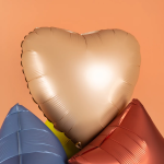 Шар (18''/46 см) Сердце, Белый песок, Сатин, 1 шт., 180000SNU