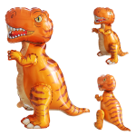 Шар (28''/71 см) Фигура 3D, Динозавр Тираннозавр, Оранжевый, 1 шт. в уп., 26072