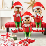 Шар 3D (65''/165 см) Ходячая Фигура, Новогодний эльф, 1 шт. в уп., 26695