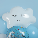 Шар (27''/69 см) Фигура, Облако, Белый, 1 шт. в уп., 16540P