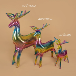 Шар (69''/175 см) Фигура 3D, Олень, Радужный, Градиент, 1 шт. в уп., 23799