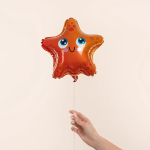 Шар с клапаном (13''/33 см) Мини-фигура, Морская звезда, 5 шт. в уп. (цв.этик.), 27137S5