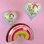 Шар (39''/99 см) Фигура, Радуга Бохо, 1 шт., 23423