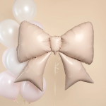 Шар (39''/99 см) Фигура, Бант, Кремовый, 1 шт. в уп., 943951