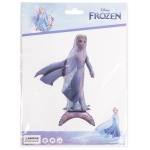 Шар 3D (46''/117 см) Фигура на подставке, Зимняя принцесса, Белая коса, 1 шт. в уп., 27329