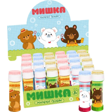Мыльные пузыри Любимый мишка, 60 мл. 36 шт., 500416
