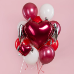 Шар (12''/30 см) Мини-сердце, Тихий омут, 1 шт., 943227