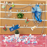 Набор оформительский Подарки, фетр, Зеленый, с блестками, 6 см, 5 шт., 6230821