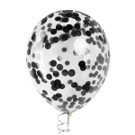 Конфетти фольга Круг, Черный, Металлик, 2 см, 50 г., 6015430