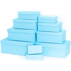 Набор коробок Голубая бирюза, 30*20*13 см, 9 шт. , 2050657/9
