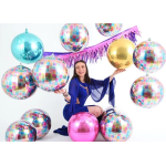 Шар 3D (18''/46 см) Сфера, Яркое золото, 1 шт., 74112G5