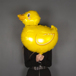Шар (30''/76 см) Фигура, Утенок, Желтый, 1 шт., 901623