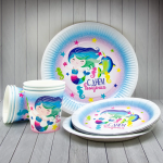 Шар с клапаном (16''/41 см) Мини-фигура, Сказочный нарвал, 1 шт., 180798