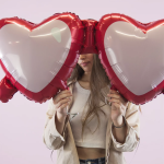 Шар (43''/109 см) Сердце, Солнечные очки, 1 шт., 23290