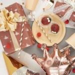 Шар с клапаном (16''/41 см) Мини-фигура, Корона, Розовое Золото, 1 шт., 23323