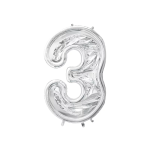 Шар (65''/165 см) Цифра, 3 Каркасная, 1 шт. в уп., 131373